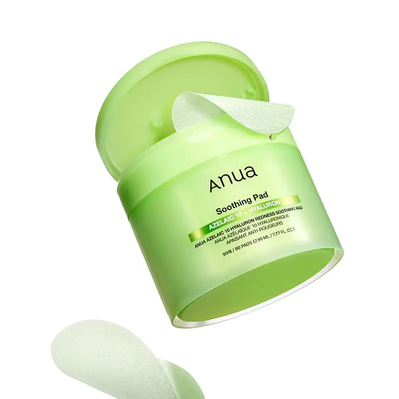 Anua Azelaic 10 Hyaluron Redness Soothing Pad hydrating Soothing toner pads for redness and dry sensitive skin K Beauty World