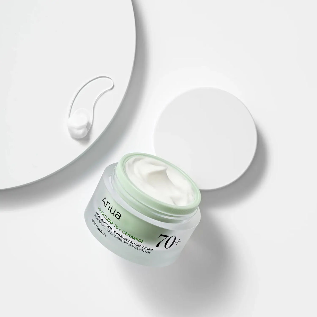 Anua Heartleaf 70% Intense Calming Cream best rich thick moisturizer for dry sensitive acne-prone irritated skin anti-aging soothing acne redness irritation vegan K Beauty World
