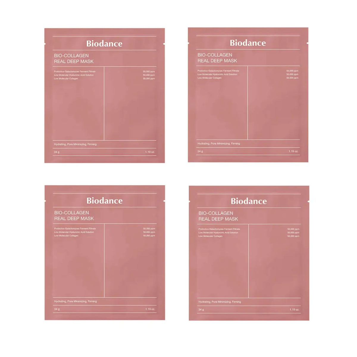Biodance Bio-Collagen Real Deep Mask (Set of 4) anti-aging Korean skin care Tiktok Viral product K Beauty World