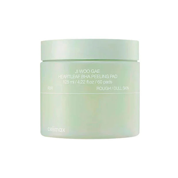 Celimax Ji Woo Gae Heartleaf BHA Peeling Pad acne breakouts blackheads excess sebum control K Beauty World
