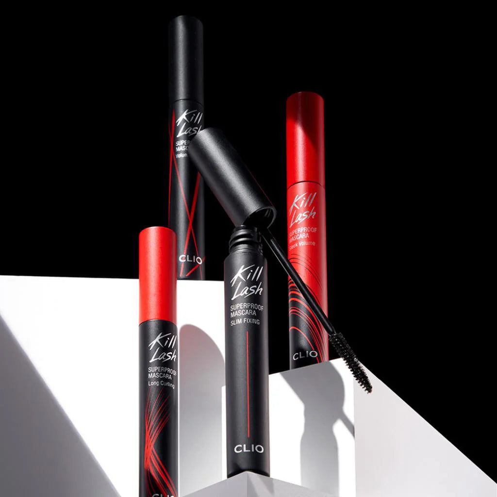 Clio Kill Lash Superproof Mascara volume curling best Korean makeup cosmetics K Beauty World