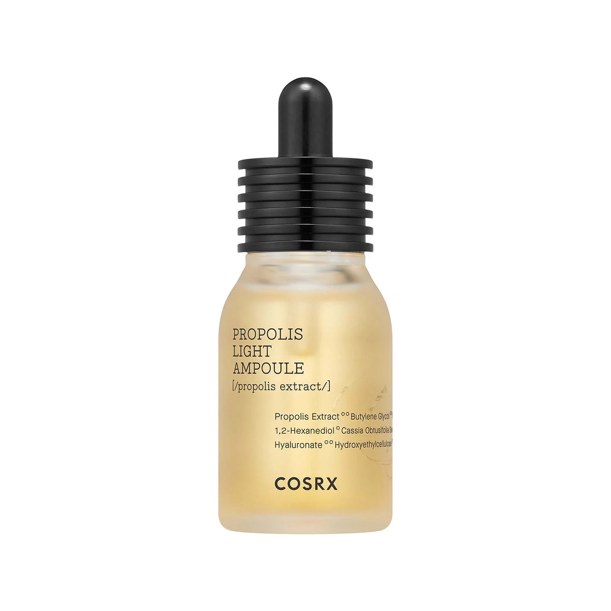 Cosrx Full Fit Propolis Light Ampoule for dry red irritated dull rough stressed skin hyaluronic acid hydrating soothing Korean serum best seller K Beauty World