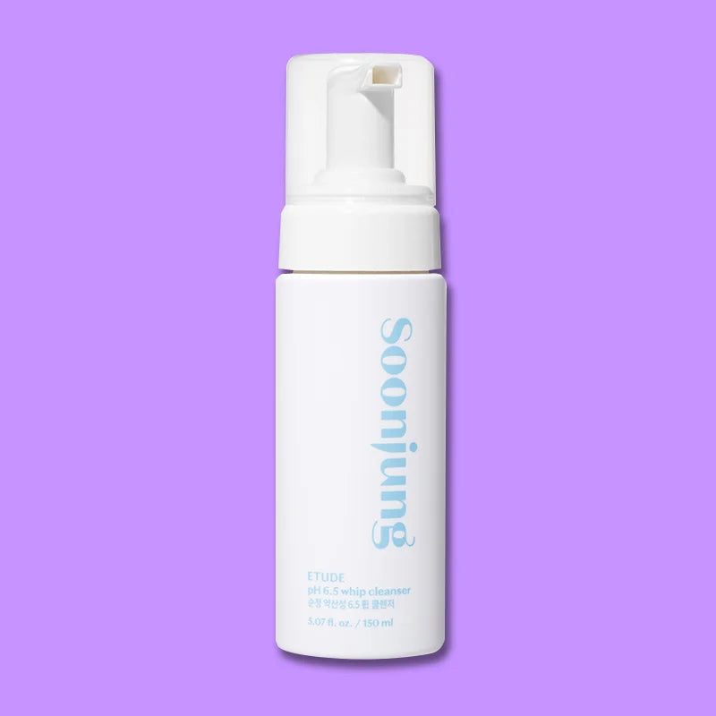 Etude House Soon Jung Whip Cleanser for dry sensitive skin for men women natural gentle korean cosmetics makeup remover double cleansing K Beauty World
