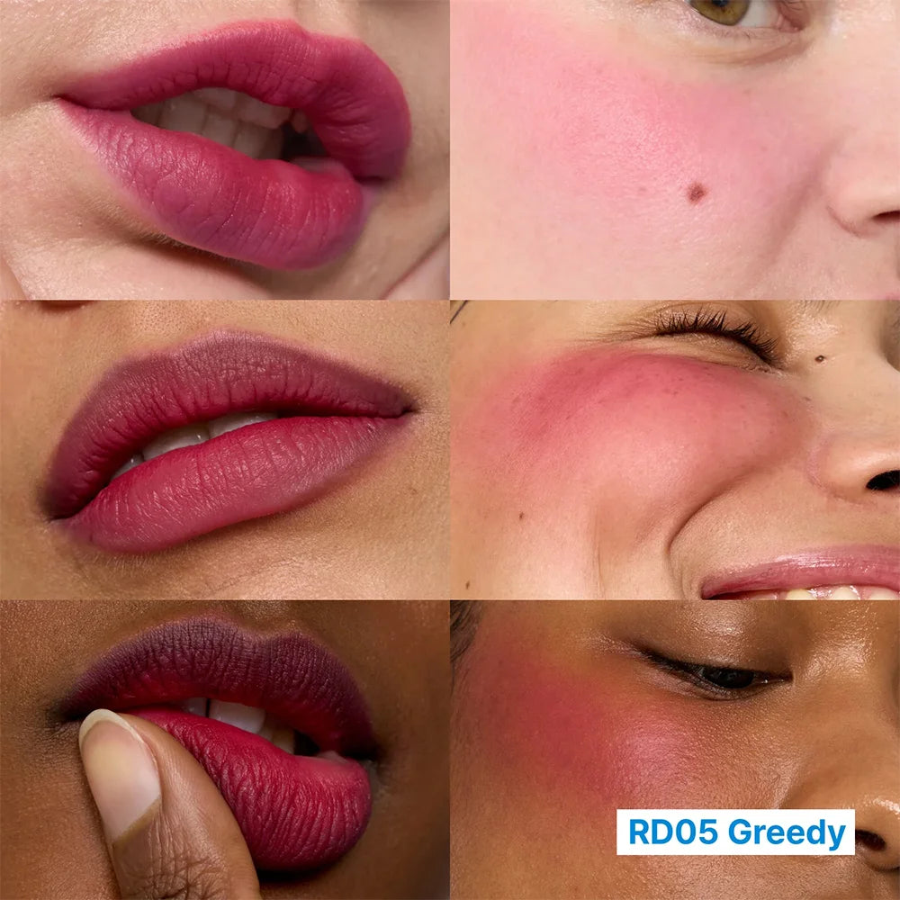 Fwee Lip & Cheek Blurry Pudding Pot RD05 Greedy Korean makeup K Beauty World