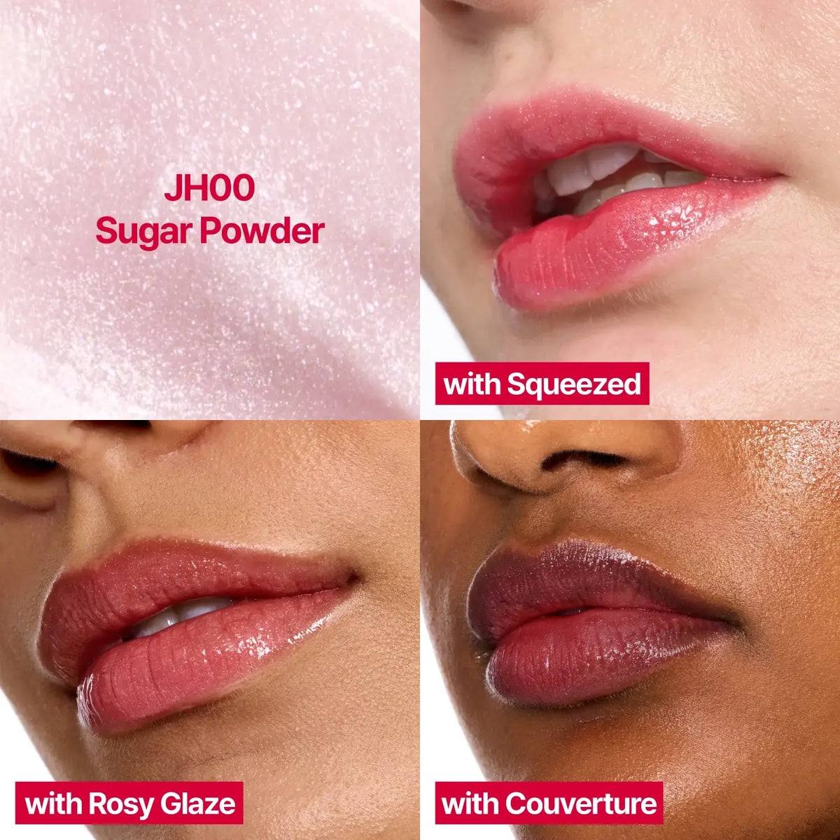 Fwee Lip & Cheek Glowy Jelly Pot JH00 Sugar Powder sheer shimme balm blusher lip gloss tint Korean makeup K Beauty World