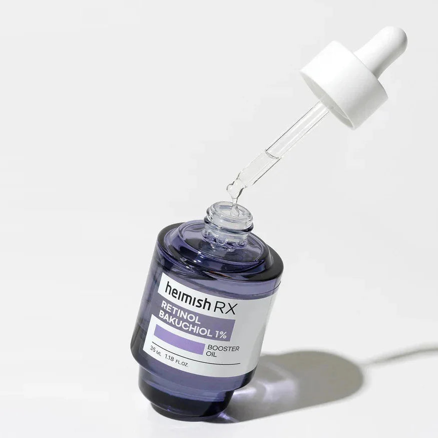Heimish RX Retinol Backuchiol Booster Oil fine lines wrinkles dry flaky skin dark spots K Beauty World