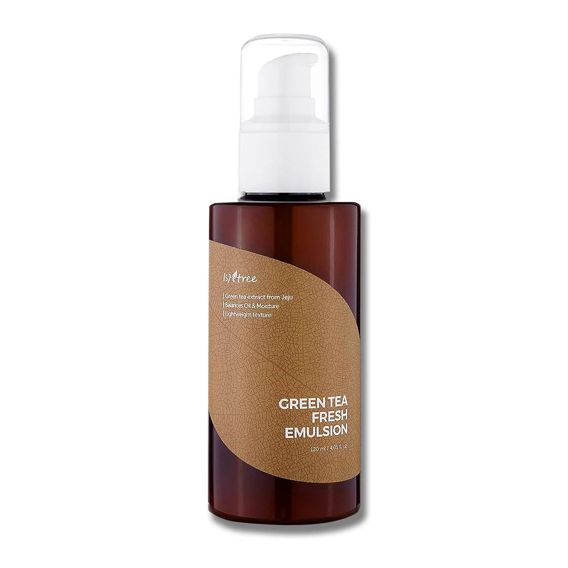 Isntree Green Tea Fresh Emulsion lightweight facial moisturiser for oily combination acne-prone skin lotion K Beauty World