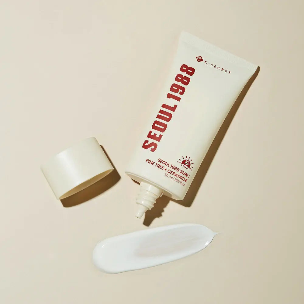 K-Secret SEOUL 1988 Sun-Pine Tree Ceramide gentle soothing hydrating Korean skincare sun protection K Beauty World