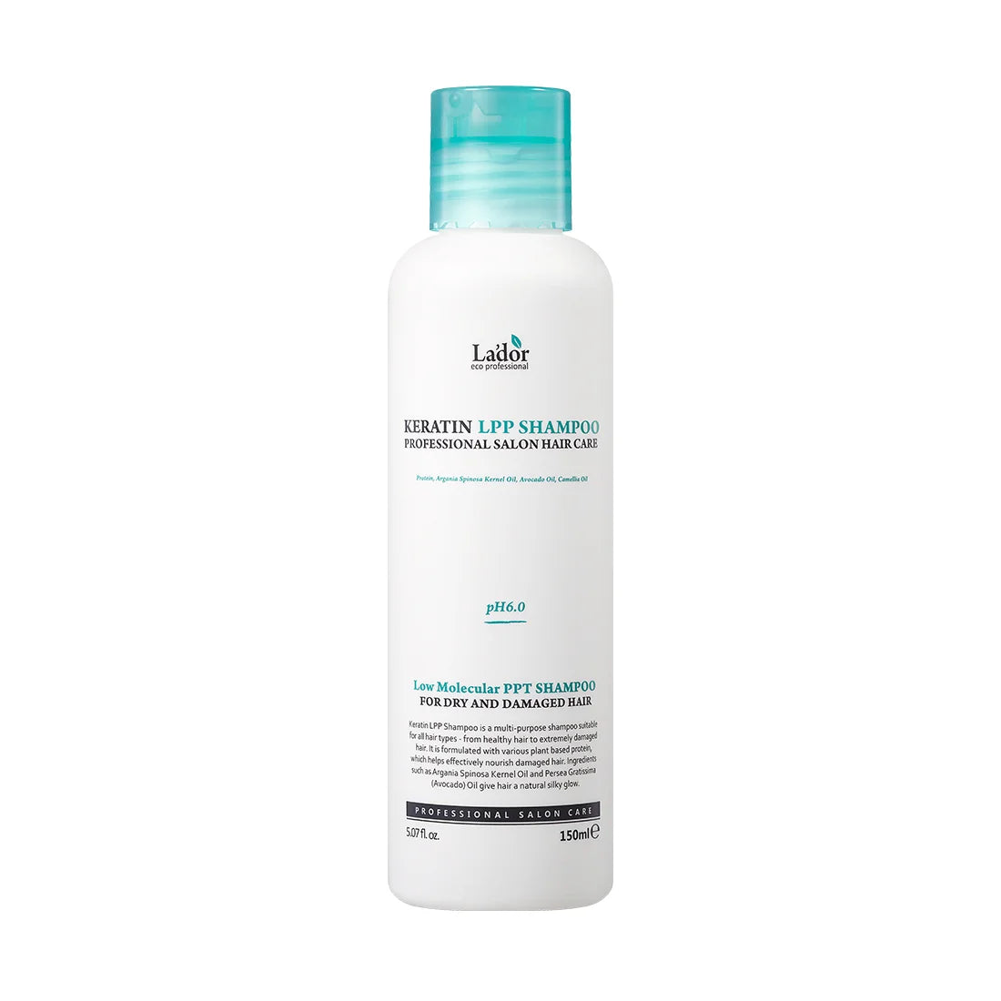 Lador Keratin LPP Shampoo 150ml best selling Korean hair care for dry sensitive damaged hair K Beauty World