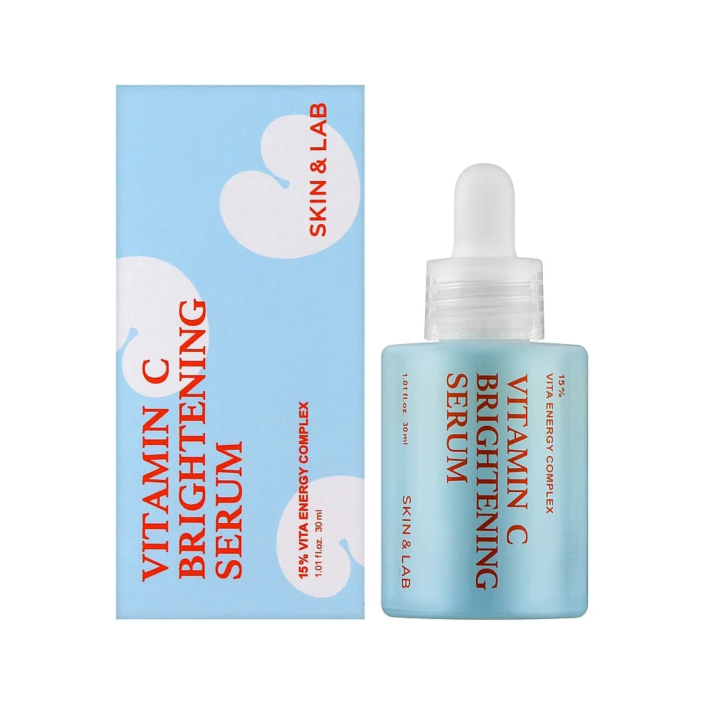 Skin&Lab Vitamin C Brightening Serum best Korean skincare lightening dark skin discoloration dull fatigue skin care vegan K Beauty World