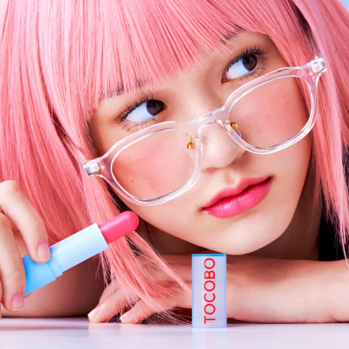 Tocobo Glass Tinted Lip Balm 012 Better Pink trendy viral Korean makeup cosmetics K Beauty World