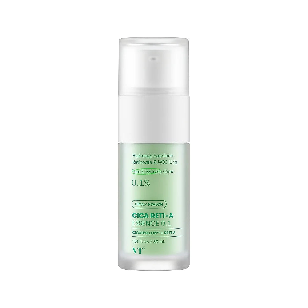 VT Cosmetics Cica Reti-A Essence 0.1 Korean skincare anti-aging K Beauty World