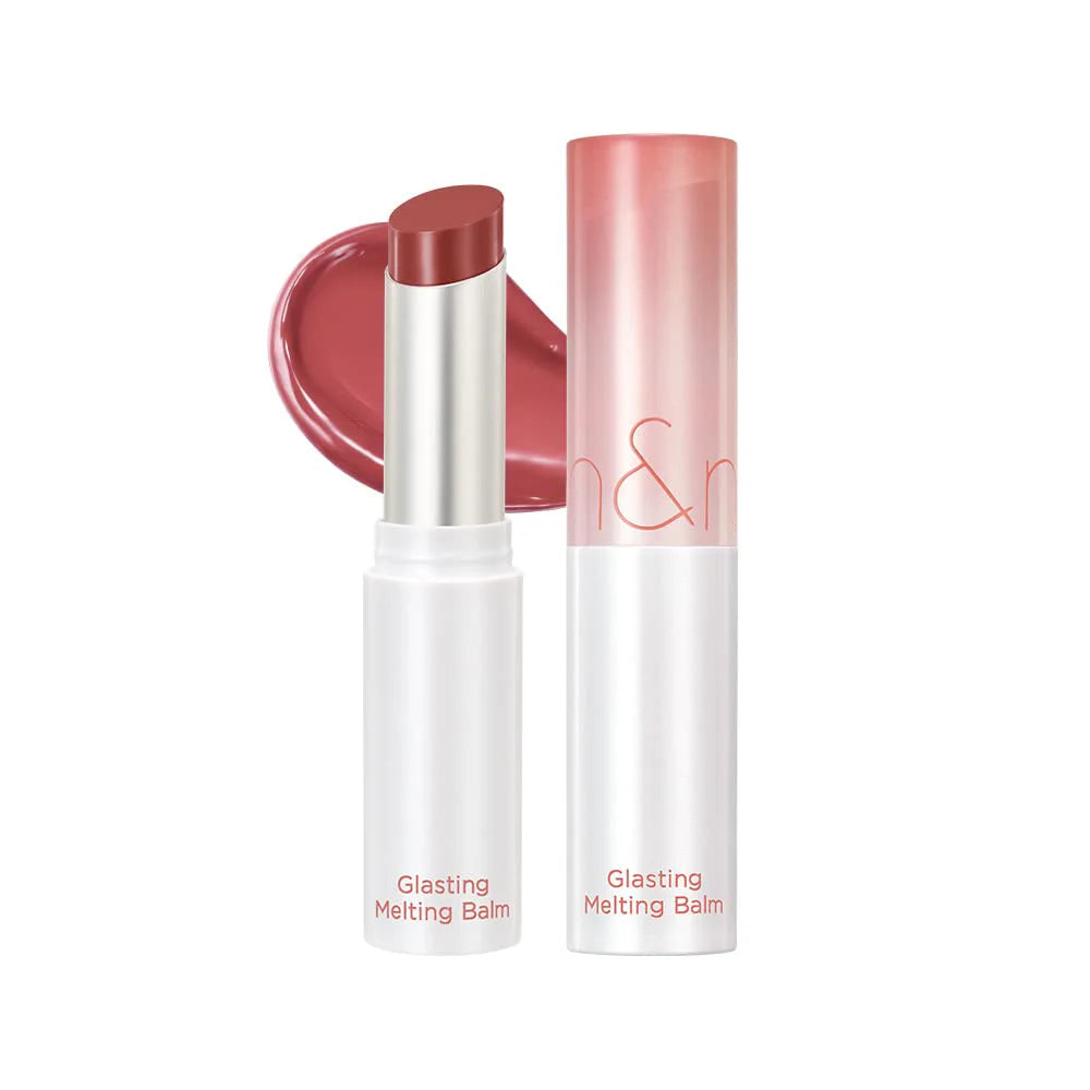 Romand Glasting Melting Balm 06 Kaya Fig vegan Korean cosmetics dry chapped lips popular color kpop idol kdrama K Beauty World