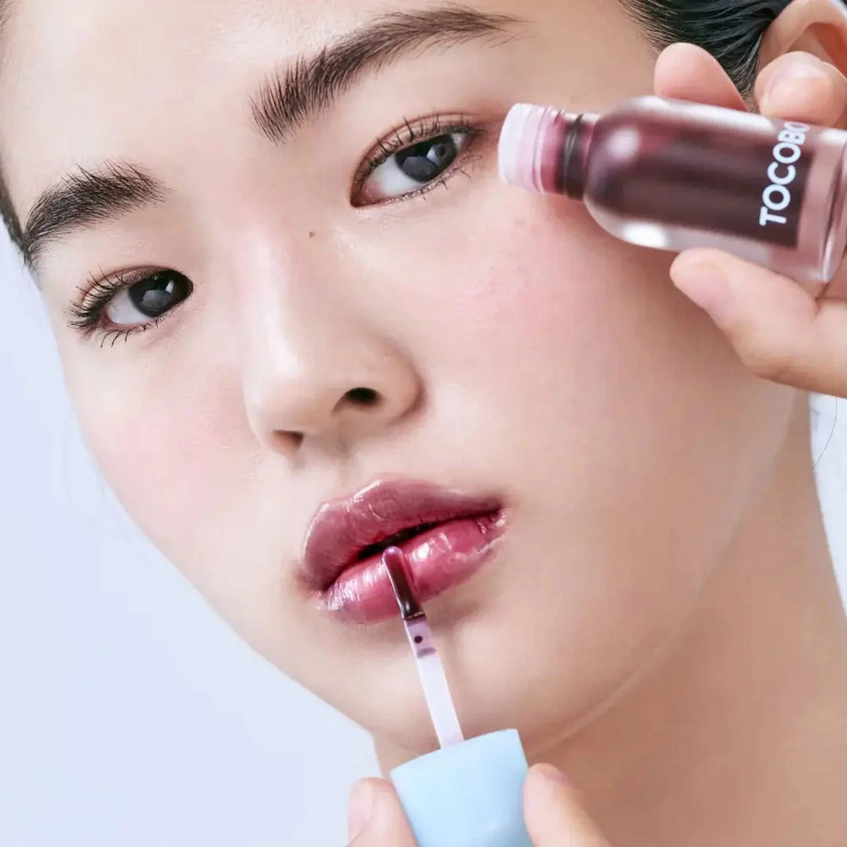 Tocobo Juicy Berry Plumping Lip Oil 03 Black Cherry glossy sexy soft dry lip makeup Korean cosmetics dark red K Beauty World