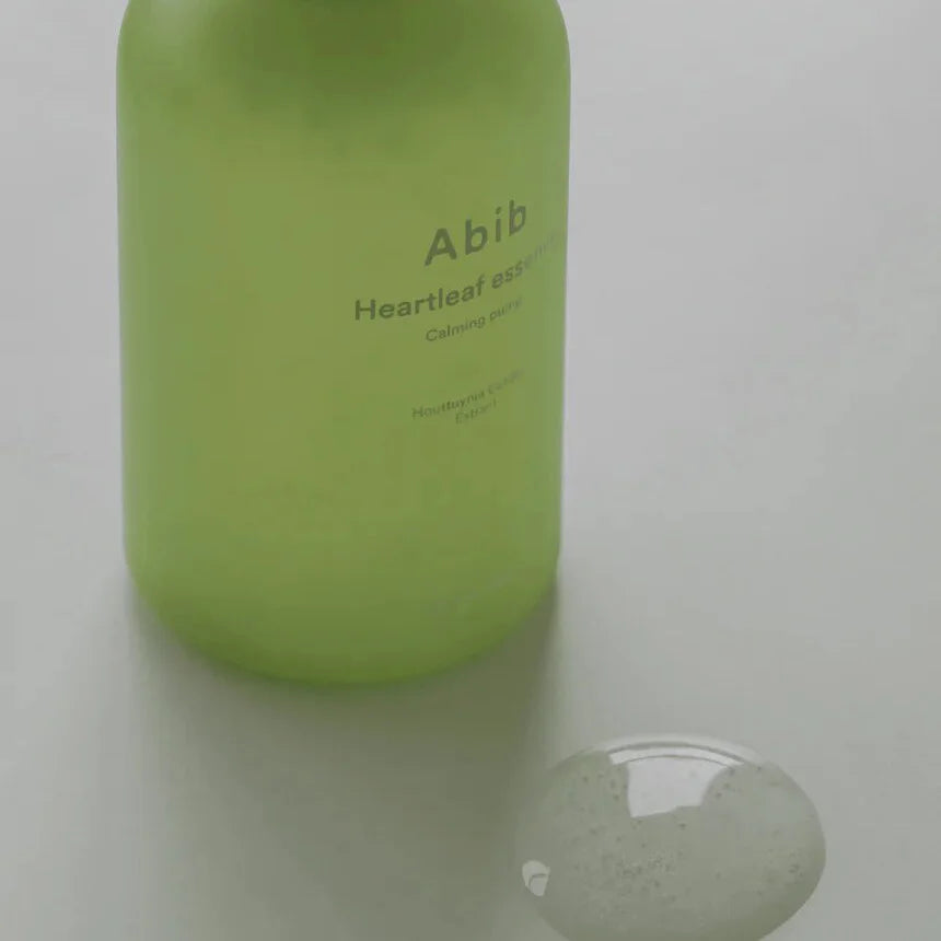 Abib Heartleaf Calming Essence Calming Pump lightweight non-comedogenic safe for acne oily sensitive skin hydration dry dehydrated skin acne breakouts pimple care K Beauty World