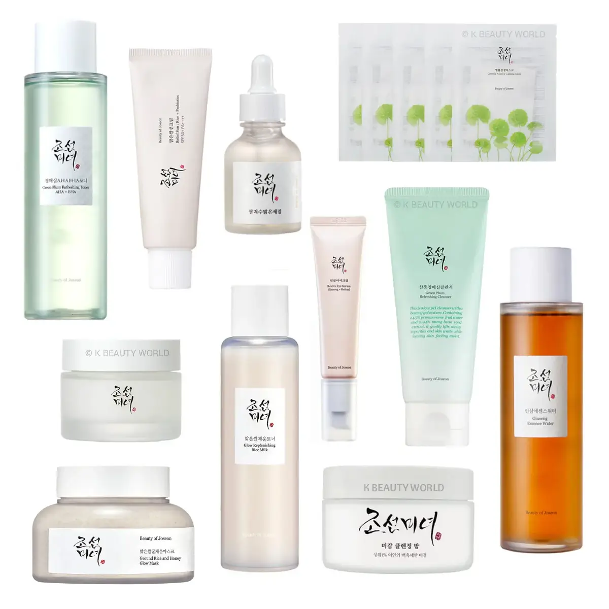 Beauty of Joseon Glow Boosting Skin Care Set Korean skin care best seller cleanser mask toner moisturizer serum K Beauty World