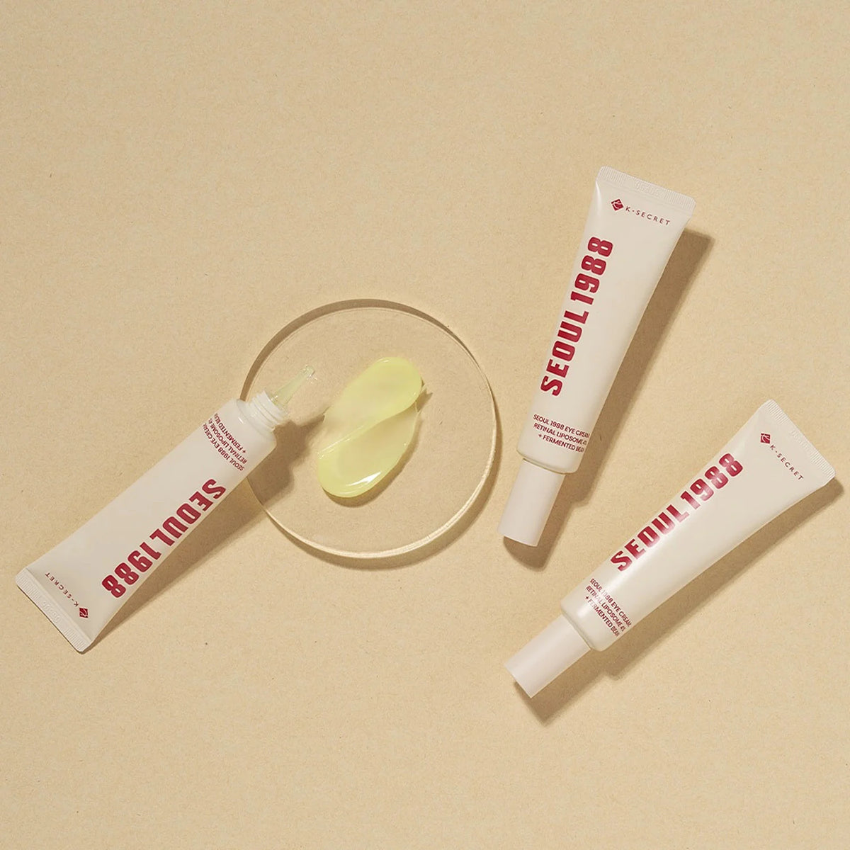 K-Secret SEOUL 1988 Eye Cream : Retinal Liposome 4% + Fermented Bean dry dull skin fine lines dark spots premature signs of aging K Beauty World