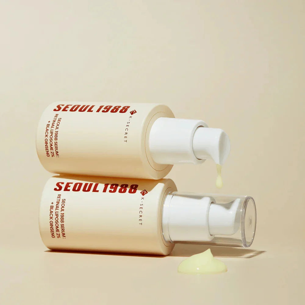 K-Secret SEOUL 1988 Serum : Retinal Liposome 2% + Black Ginseng Korean skin care K Beauty World