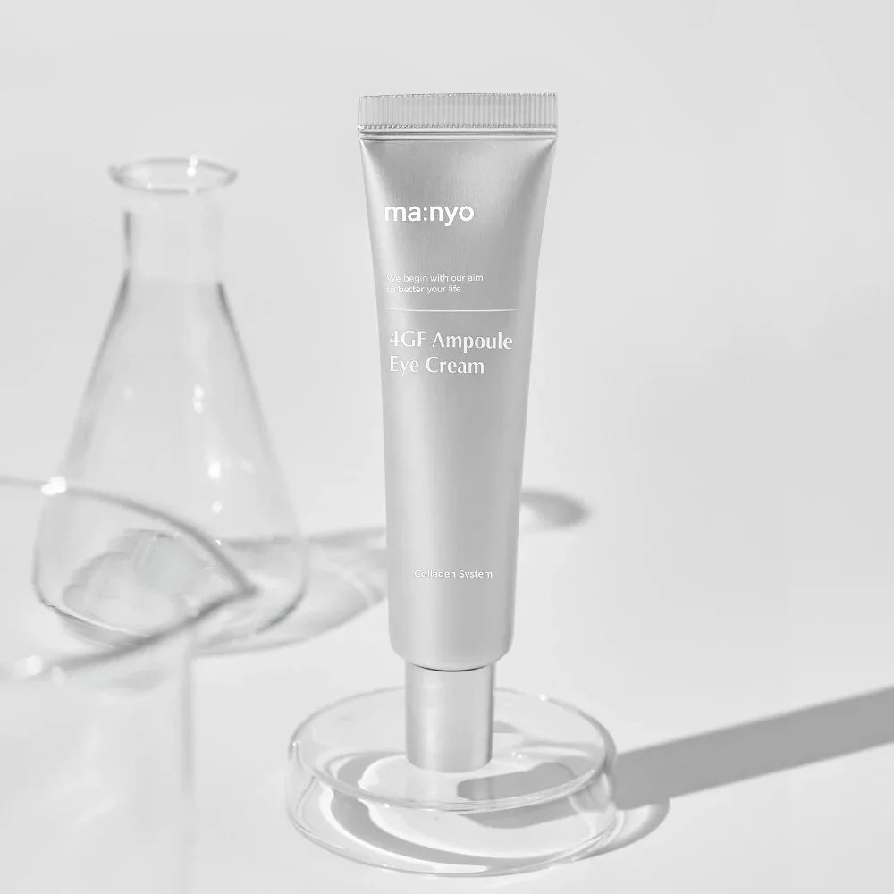 Ma:nyo 4GF Ampoule Eye Cream best anti-wrinkles dark circles dry sensitive skin puffiness dullness tired looking eyes collagen boosting K Beauty World 