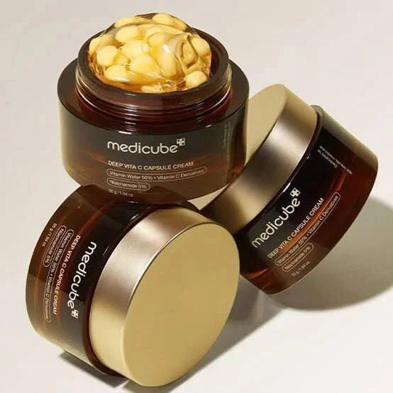 Medicube Deep Vita C Capsule Cream innovative Korean cosmetics vitamin skin care for pigmentation K Beauty World
