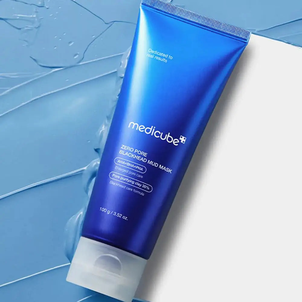 Medicube Zero Pore Blackhead Mud Mask clay mask oily skin excess sebum blackheads acne pimples K Beauty World