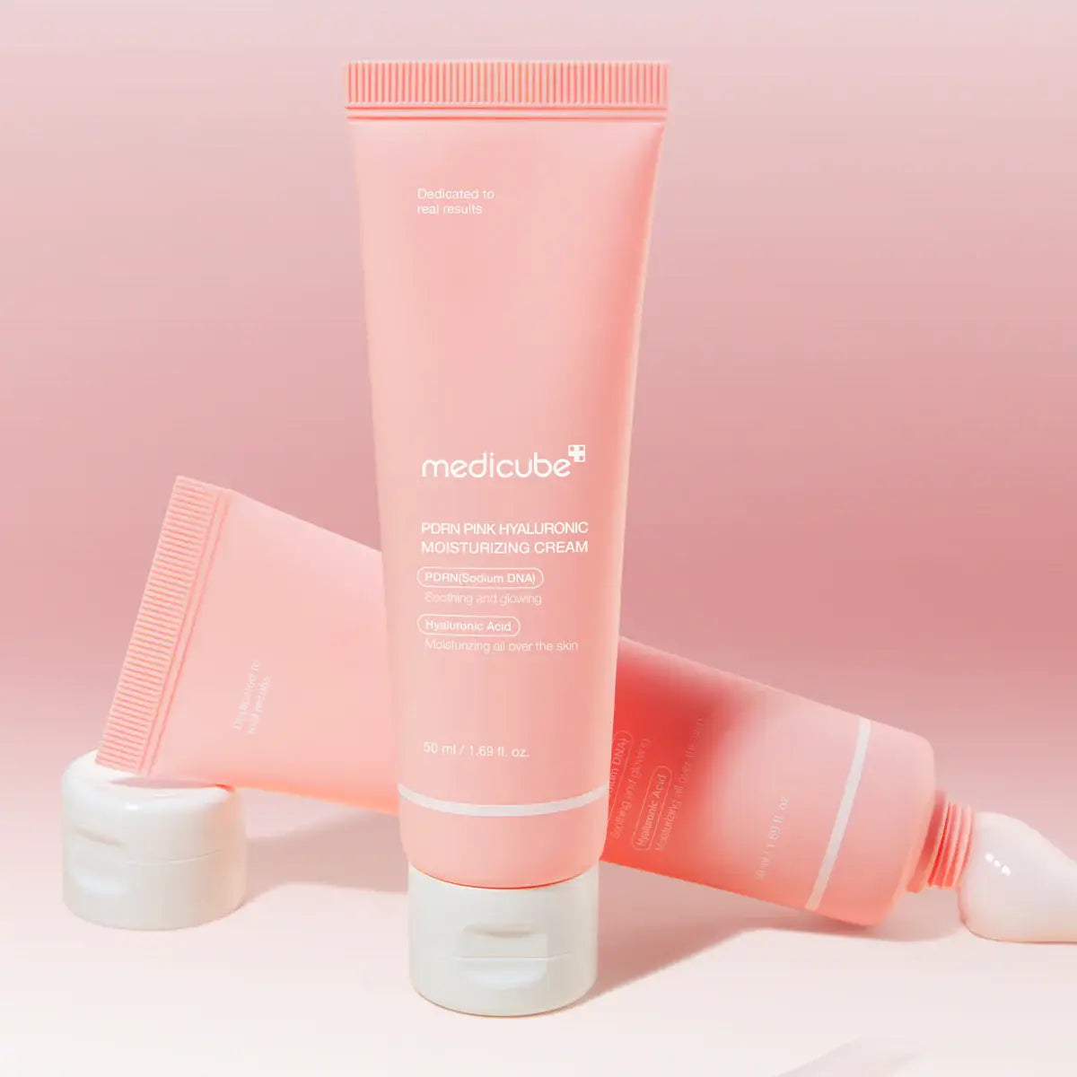 Medicube PDRN Pink Hyaluronic Moisturizing Cream Korean skincare best selling moisturizer for face dry mature skin K Beauty World