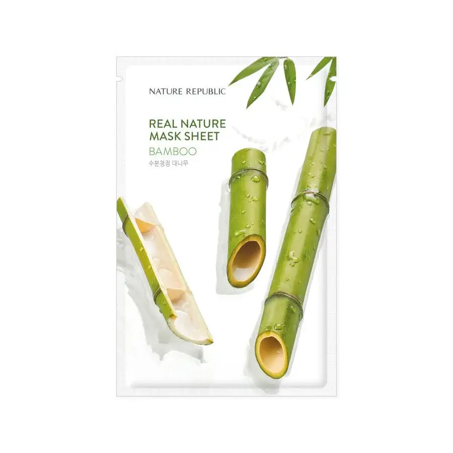 Nature Republic Real Nature Mask Sheet Bamboo Korean skincare cosmetics K Beauty World