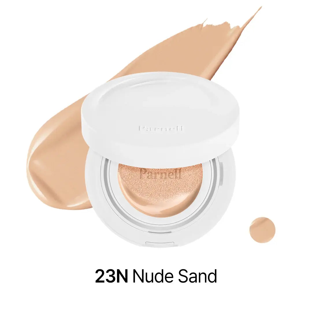 Parnell Cicamanu Serum Cushion 23N Nude Sand best selling cushion foundation Korean makeup cosmetics K Beauty World