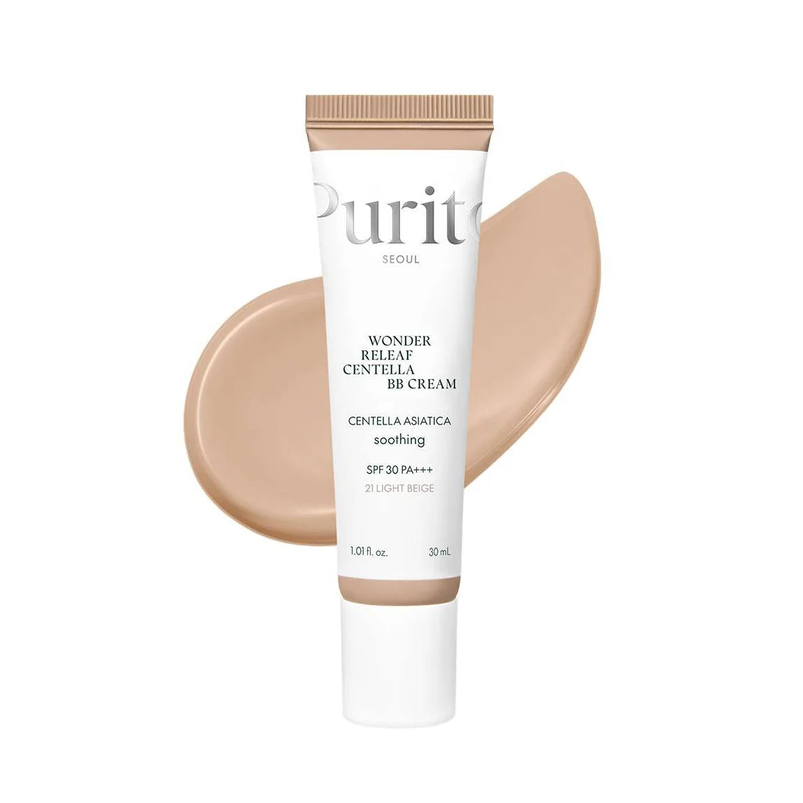 Purito Seoul Wonder Releaf Centella BB Cream #21 Light Beige Korean skin care foundation K Beauty World