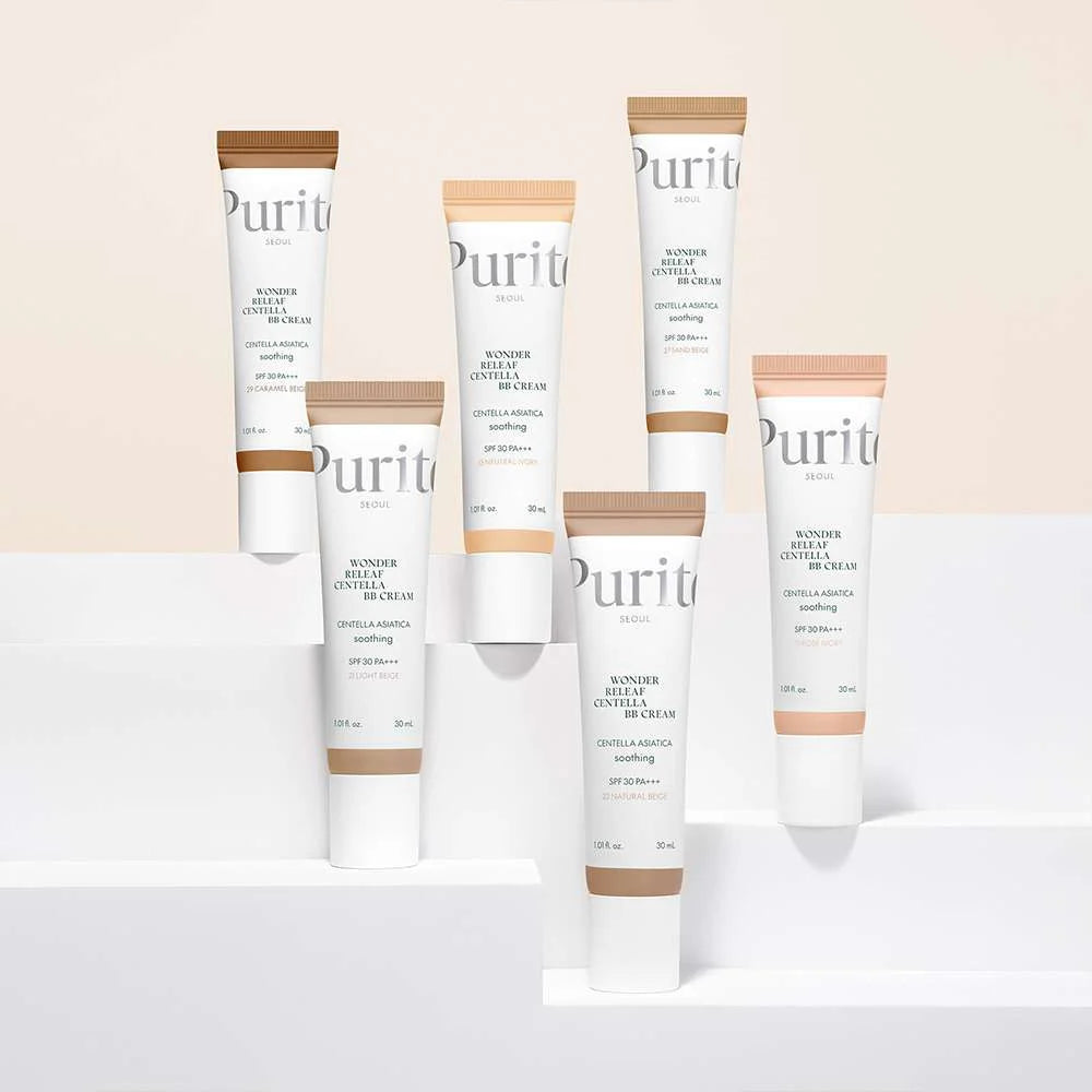 Purito Seoul Wonder Releaf Centella BB Cream #23 Natural Beige best selling Korean skin care foundation tinted moisturizer K Beauty World