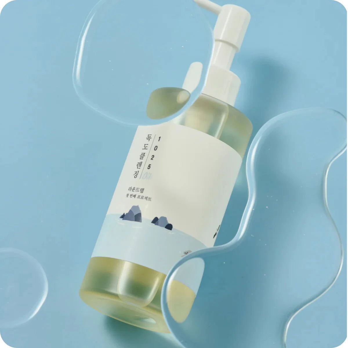 Round Lab 1025 Dokdo Cleansing Oil hydrating non-drying gentle non-irritant sensitive skin safe all skin types ages gender unisex waterproof eye lip makeup remover K Beauty World