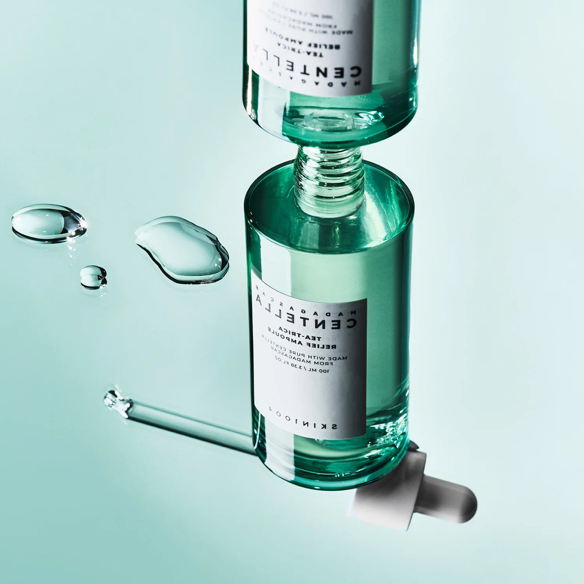Skin1004 Madagascar Centella Tea-Trica Relief Ampoule pimple acne breakouts sensitive skin redness irritated skin serum K Beauty World