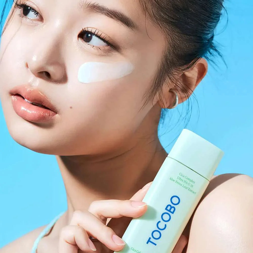 Tocobo Cica Calming Sun Serum SPF50+ PA++++ fast absorbing without white cast hydrating soothing K Beauty World