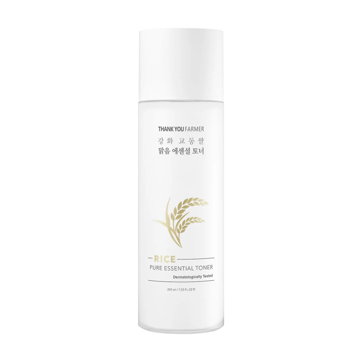 Thank You Farmer Rice Pure Essential Toner brightening nourishing hydrating balancing facial toner for combination oily acne prone sensitive dehydrated dry skin K Beauty World