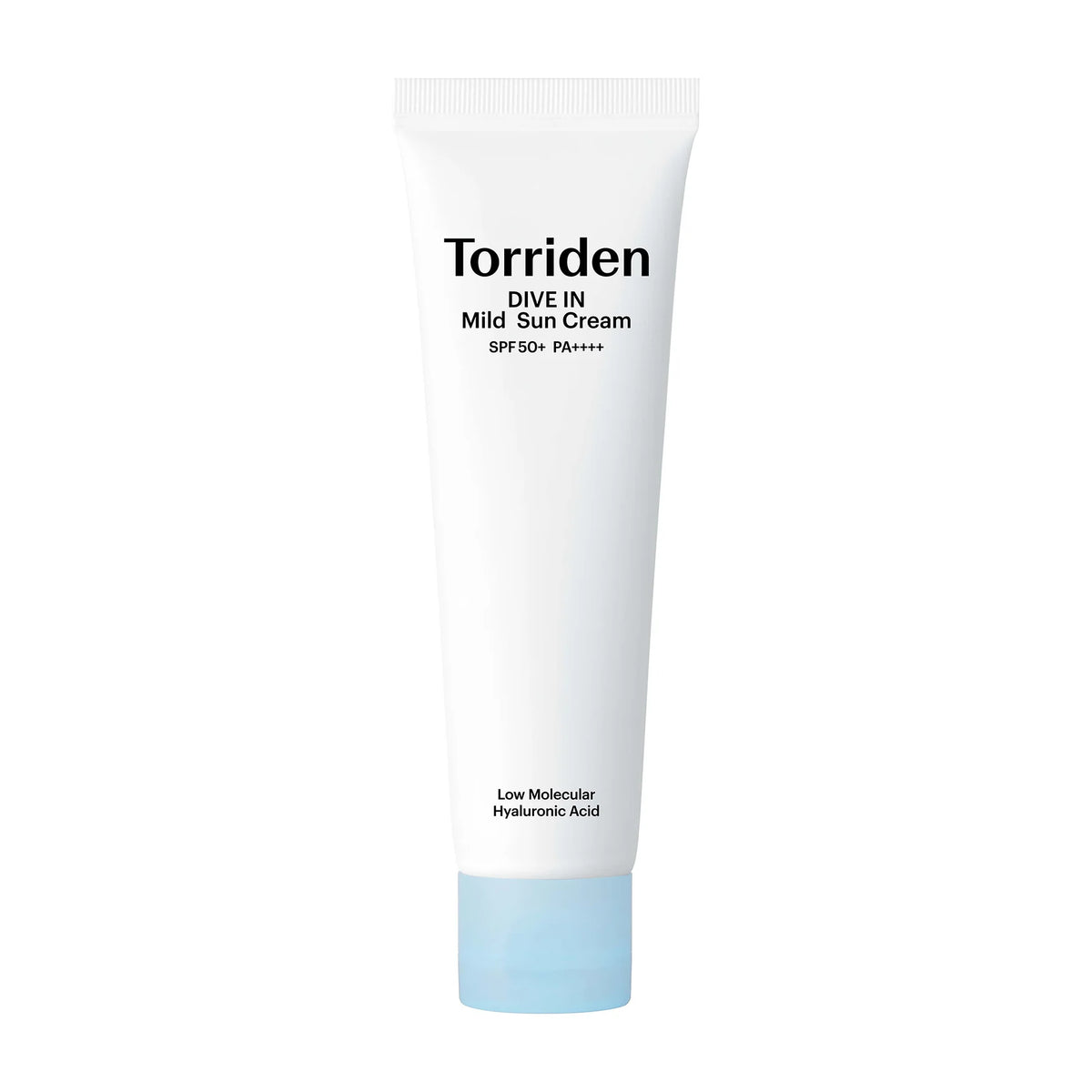 Torriden DIVE-IN Mild Sun Cream best selling hydrating Korean mineral sunscreen with Zinc Oxide reef safe dry oily combination sensitive skin K Beauty World 