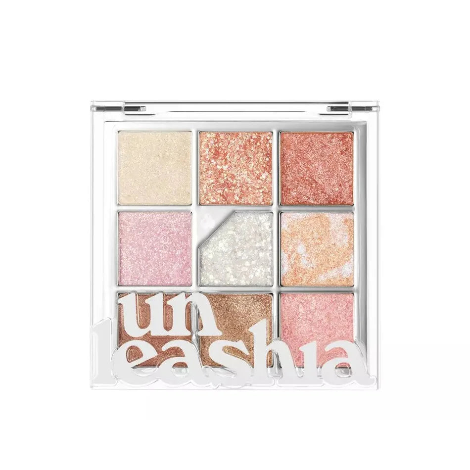Unleashia Glitterpedia Eye Palette N°1 All of Glitter best Korean eyeshadow pearl sparkles actress cute sexy K Beauty World  