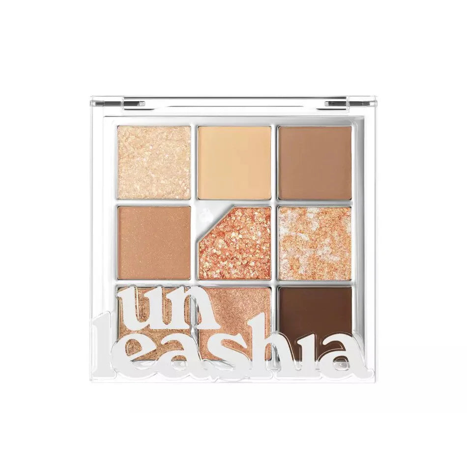 Unleashia Glitterpedia Eye Palette N°2 All of Brown best Korean eyeshadow pearl shine K Beauty World