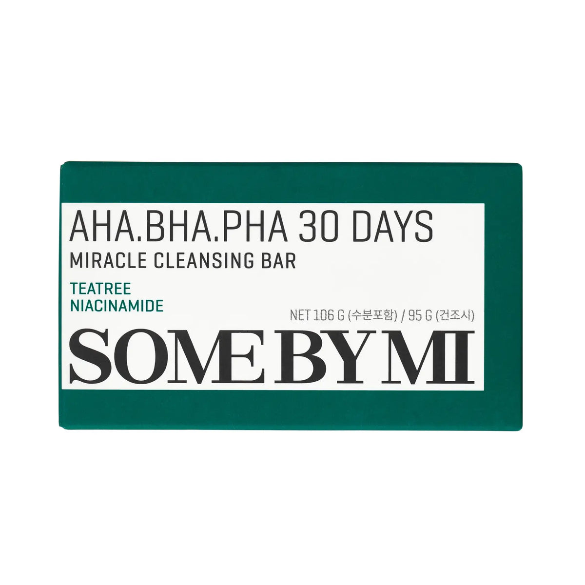 Some By Mi AHA BHA PHA 30 Days Miracle Cleansing Bar soap peeling acne pimple oily skin K Beauty World
